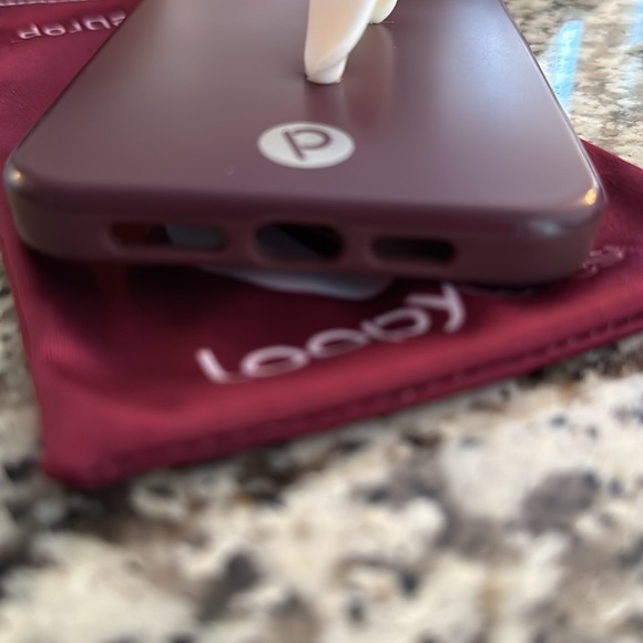 Loopy Maroon Red IPhone 14 Pro Max case - Picture 3 of 7
